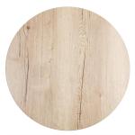 CK803 Compact Exterior Round Table Top Light Vintage Oak 600mm