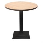 CK803 Compact Exterior Round Table Top Light Vintage Oak 600mm