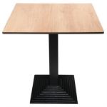 CK804 Compact Exterior Square Table Top Natural Vintage Oak 600mm