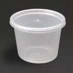 Fiesta CT083 Recyclable Plastic Microwavable Deli Pots 150ml (Pack of 100)