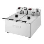 Buffalo CU615 Twin Tank Twin Basket 2x3Ltr Countertop Fryer 2x2kW