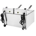 Buffalo CU621 Double Electric Fryer with Timer 2x8Ltr