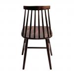 Fameg - 2 Pack - Farmhouse Angled Side Chairs Walnut Effect