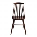 Fameg - 2 Pack - Farmhouse Angled Side Chairs Walnut Effect