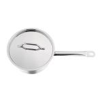 Essentials DF670 Stainless Steel Saucepan with Lid 16cm