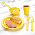 Olympia DL119 Polycarbonate Fork Yellow - Pack of 12