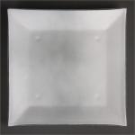 DM360 Olympia Square Glass Plates Frosted White 265mm