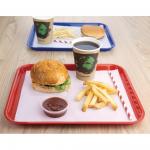 DP213 Kristallon Plastic Fast Food Tray Red Small