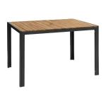 Bolero DS153 Acacia Wood and Steel Rectangular Table 1200mm