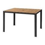 Bolero DS153 Acacia Wood and Steel Rectangular Table 1200mm