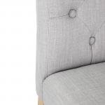 Bolero - 2 Pack - Chiswick Button Dining Chairs French Grey - DT698