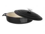 Vogue Round Saut Pan Black 3.5Ltr - FS477