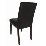 GF954 Bolero Faux Leather Dining Chairs Black (Pack of 2)