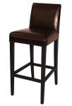 Bolero GG652 Faux Leather High Bar Stool with Full Back