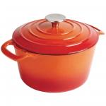 GH303 Vogue Round Orange Casserole Dish Large