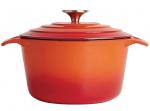 GH303 Vogue Round Orange Casserole Dish Large