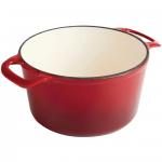 GH305 Vogue Round Red Casserole Dish Large