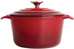 GH305 Vogue Round Red Casserole Dish Large