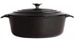 GH306 Vogue Oval Black Casserole Dish