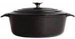 GH310 Vogue Oval Black Casserole Dish Large