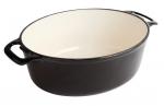 GH310 Vogue Oval Black Casserole Dish Large