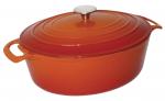 GH312 Vogue Oval Orange Casserole Dish Large