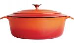 GH312 Vogue Oval Orange Casserole Dish Large