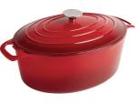 GH313 Vogue Oval Red Casserole Dish