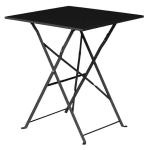 Bolero GK989 Perth Black Pavement Style Steel Table Square 600mm