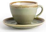 Olympia Kiln GP479 Pack of 6 Cappuccino Saucer Moss 140mm 