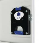 Elite GR683 Eight Door Camlock Locker Graphite Grey.