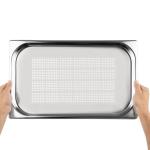 Vogue K827 Stainless Steel Perforated 1/1 Gastronorm Tray 20mm.