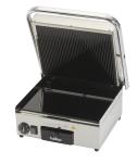 Hallco MEMT17011  - Ribbed Top, Flat Bottom Electric Ceramic Contact Grill