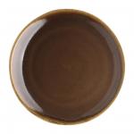 Olympia Kiln Round Coupe Plate Bark 230mm - SA285 - Pack of 6