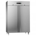 Snowflake GII SUF-135BG Stainless Steel Upright Double Door Freezer Cabinet 