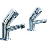 Mechline AquaTechnix TX-500BD 1/2-inch Basin Taps with Dome Heads (pair)