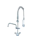 Mechline AquaTechnix TX-PR-20-SS Super Short, Monobloc, Twin Feed Pre-Rinse Spray Arm