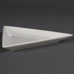 U166 Olympia Whiteware Triangle Plates 180mm