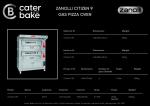 Cater-bake Zanolli Gas Pizza Oven Citizen 9